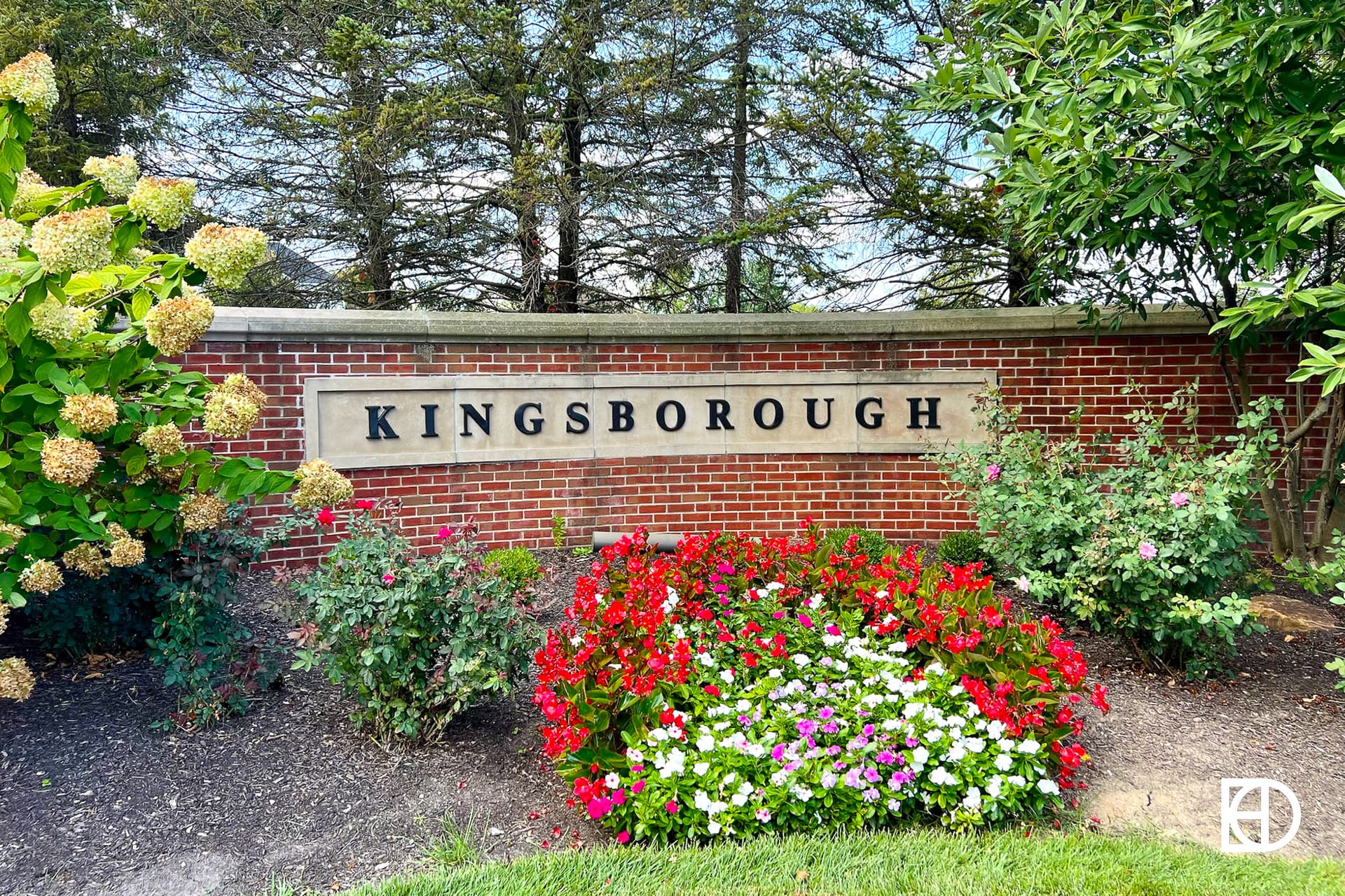 Exterior photo of Kingsborough, showing signage