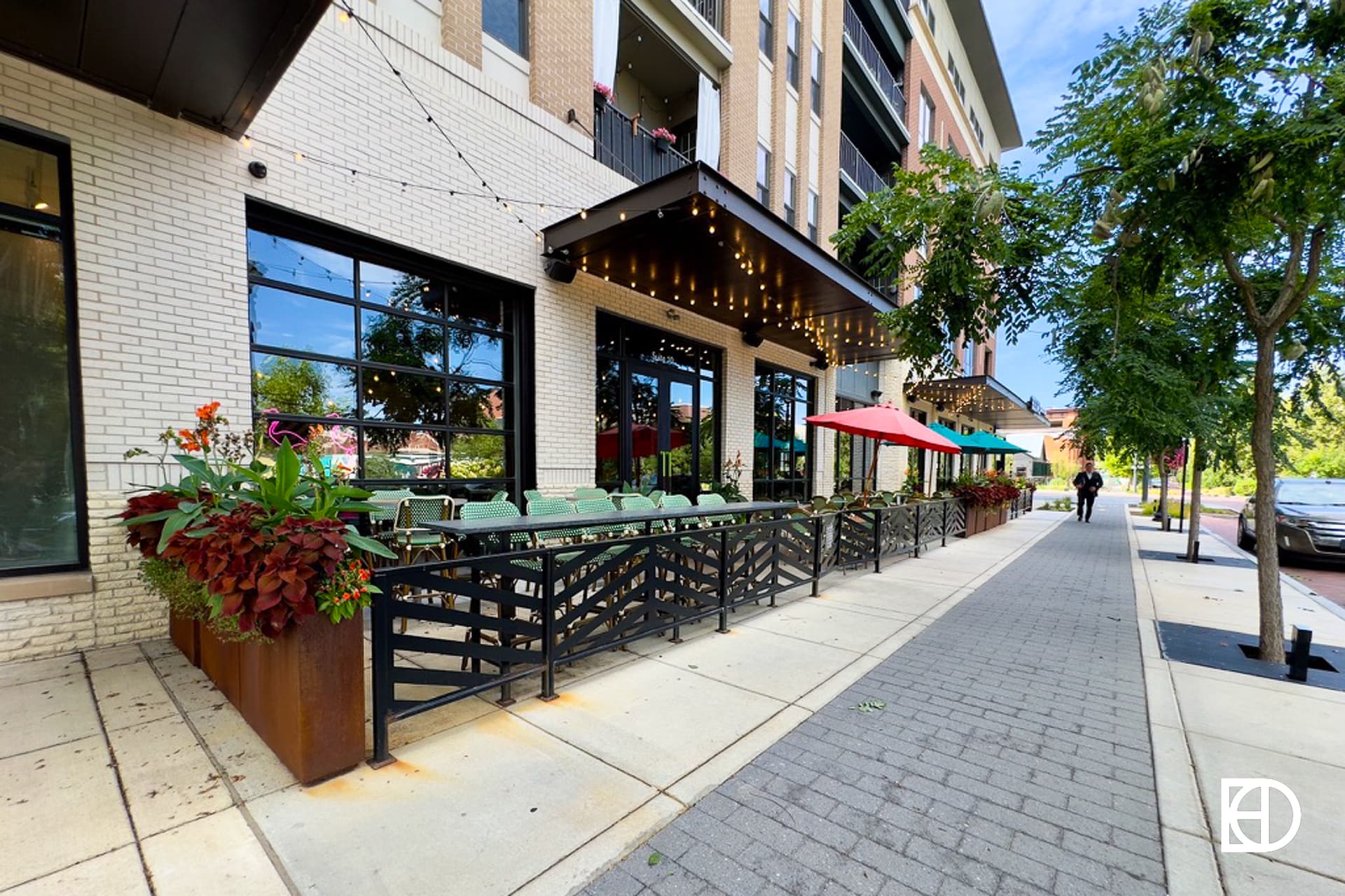 Exterior photo of Social Cantina Carmel, showing patio