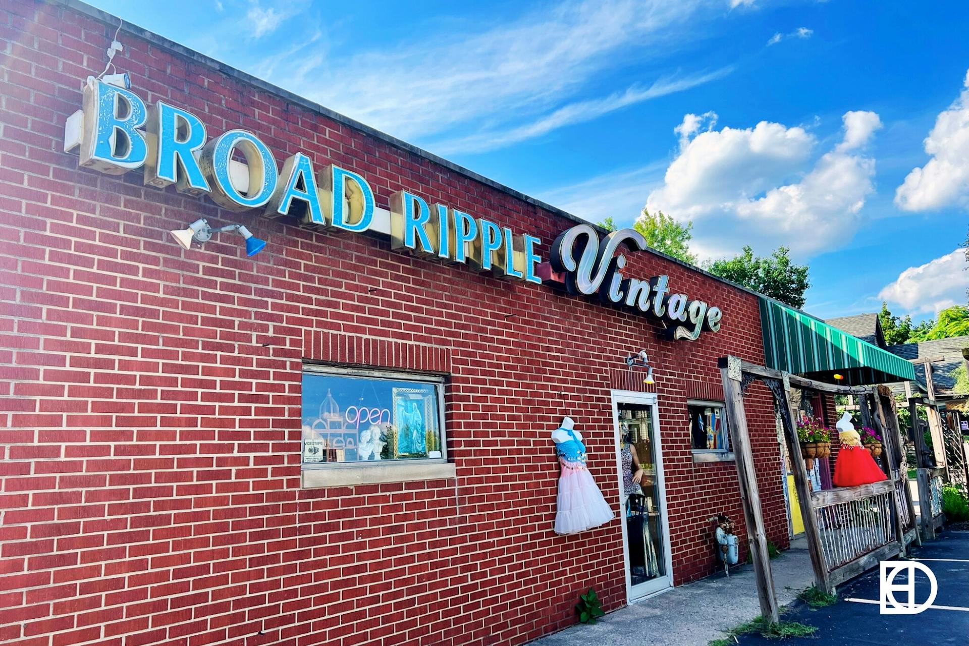 Outdoor photo of Broad Ripple Vintage showing signage and entrance