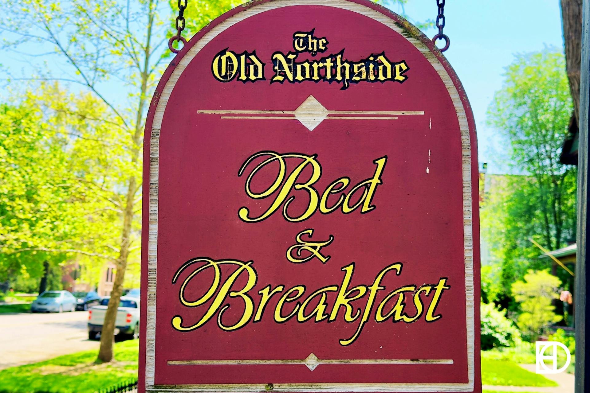 Photo of the signage of the Old Northside B&B