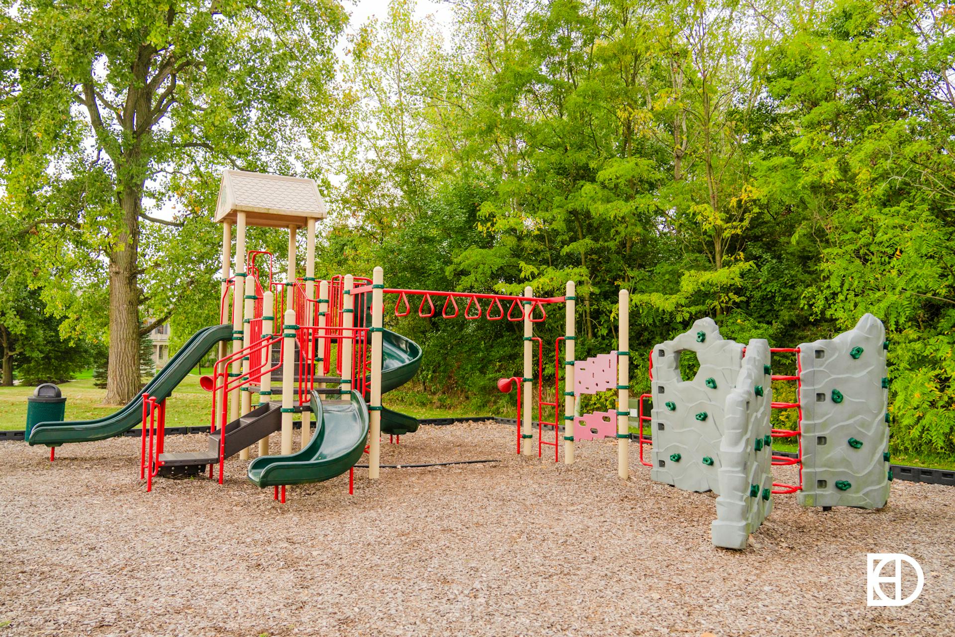 Photo of playground in The Willows neighborhood in Zionsville.